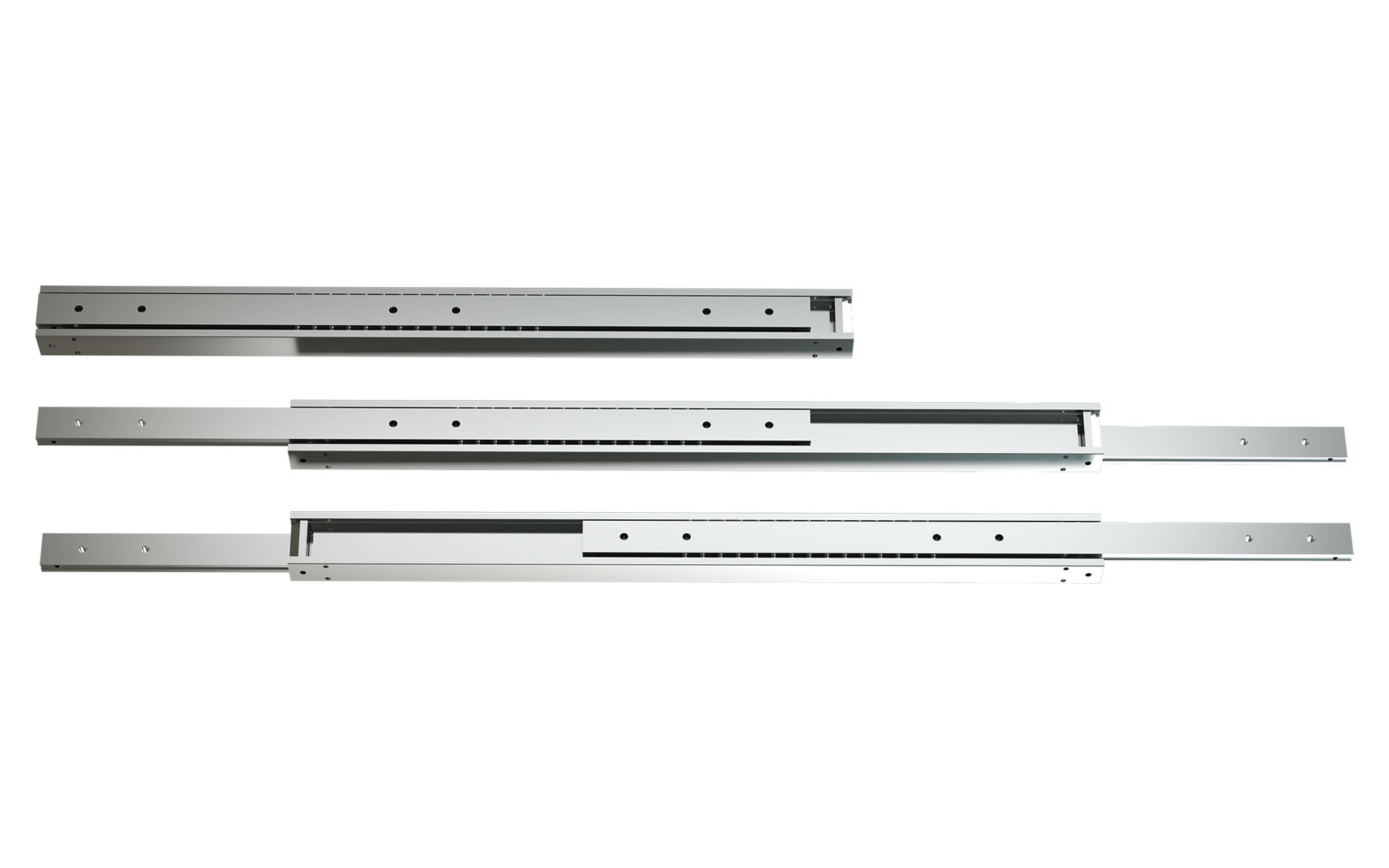 Telescopic slide full extension DTSB-50 | up to 420 kg | Schock telescopic slides