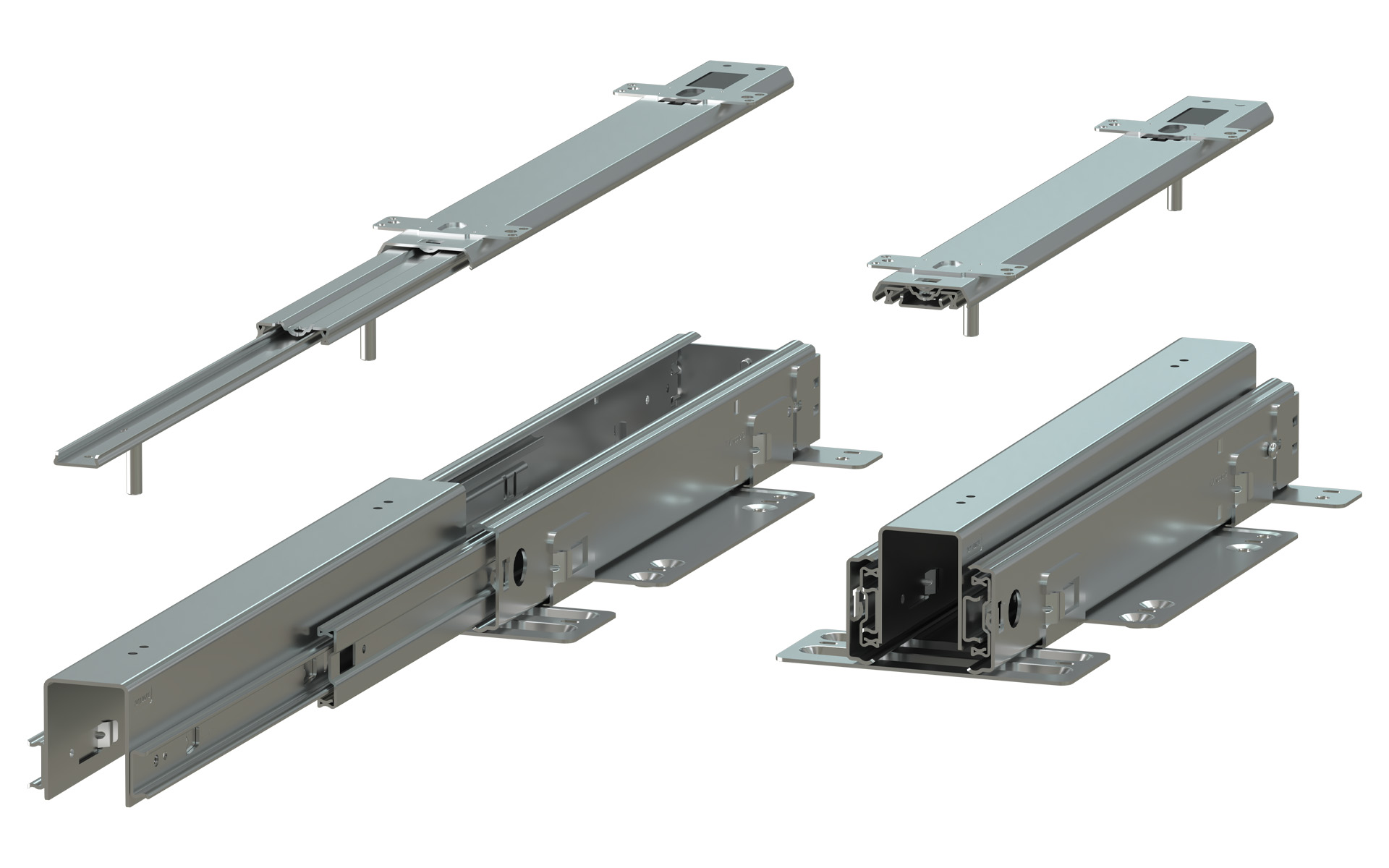 Full-extension tall cabinet for wire basket solutions | Schock telescopic slides