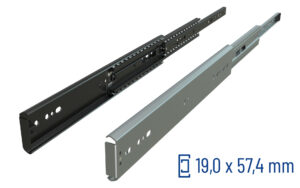 Telescopic slide full extension Series 070 | Hold-in | Schock telescopic slides