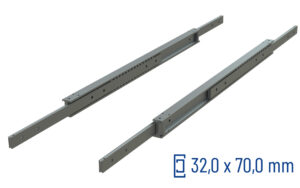 Telescopic slide full extension ADTSB-70 | up to 330 kg | Schock telescopic slides