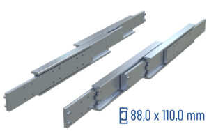 Telescopic slide over extension DDTS-110 | up to 840 kg | Schock telescopic slides