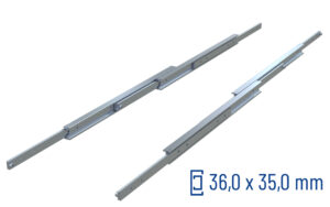 Telescopic Slide over extension DDTS-35 | up to 100 kg | Schock telescopic slides