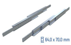 Telescopic Slide over extension DDTS-70 | up to 410 kg | Schock telescopic slides