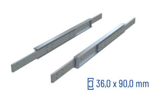 Telescopic slide full extension DTSB-90 | up to 880kg | Schock telescopic slides