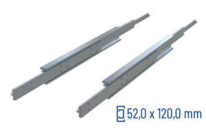 Telescopic slide over extension QSRT-120 | up to 680kg | Schock telescopic slides