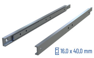 Telescopic Slide partial extension SOWST-40 | up to 280 kg | Schock telescopic slides