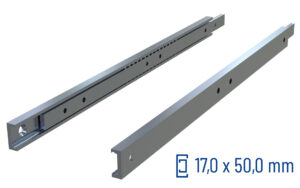 Telescopic Slide partial extension SOWST-50 | up to 400 kg | Schock telescopic slides